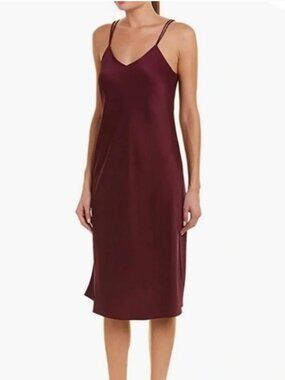 Sam Edelman Burgundy Slip Midi Dress - 6